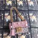 Gucci Padlock small GG Pearl shoulder bag A409487 pink HY9454yC28