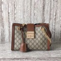 Gucci Padlock Small GG Shoulder Bag 498156 Brown HY17245Kd37