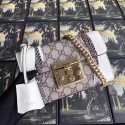 Gucci Padlock snakeskin small shoulder bag 432182 white HY19142wv88