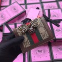 Gucci Queen Margaret GG card case 476072 brown HY20800Jz48