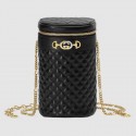 Gucci Quilted leather belt bag 572298 black HY26431Af99