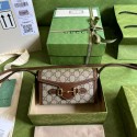 Gucci shoulder bag with Interlocking G 699296 brown HY13331rd58