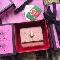 Gucci Signature card case with cat 548050 pink HY7191RX32