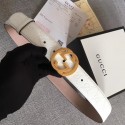 Gucci Signature leather belt 370543 white HY24518fo19