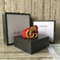 Gucci Suede Leather Belt 68848 Red HY17498hI90