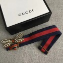 Gucci Sylvie Web belt with bee 453277 red&blue HY10662wn15