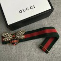 Gucci Sylvie Web belt with bee 453277 red&green HY14893iv85