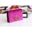 Gucci velvet card case with Double G and crystals 499783 blue HY14107Yf79