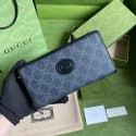 Gucci Zip around wallet with Interlocking G 673003 black HY21349DI37