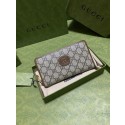 Gucci Zip around wallet with Interlocking G 673003 brown HY14660fJ40