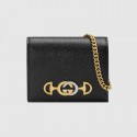 Gucci Zumi Card Holder 570660 Black HY1370nB26