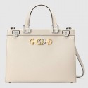 Gucci Zumi grainy leather medium top handle bag 564714 white HY6501kC27