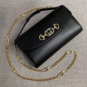 GUCCI Zumi small leather shoulder bag 572375 black HY20767yj81