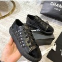 High Imitation Chanel Shoes CH22369 Black HY8707bg96