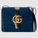 High Imitation Gucci Arli medium shoulder bag 550126 Dark blue HY21117bg96