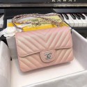 High Quality Chanel 2.55 Series Flap Bag Leather Rose gold A1116CF Silver HY8811pR54
