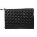 High Quality Chanel Clutch Bag Black Original Sheepskin A69254 A69253 A69252 Silver HY21586pR54