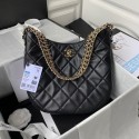 High Quality Chanel Shoulder Bag Lambskin & light Gold-Tone Metal AS3153 black HY26937BH97