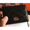 High Quality Gucci GG Marmont Card Case 443125 Black HY25842BH97