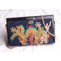 High Quality Gucci Ophidia Embroidered Medium Shoulder Bag 503876 Black HY9417BH97