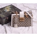 High Quality Gucci original Padlock shoulder bag 498156 white HY24871pR54