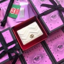 High Quality Imitation Gucci GG Marmont card case 466492 white HY26816wn47