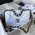 High Quality Replica CHANEL Lambskin 19 Flap Bag AS1160 AS1161 black&white HY6029aR54