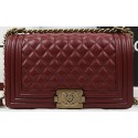Hot Boy Chanel Flap Bag Original Burgundy Cannage Pattern A67025 Gold HY17714io40