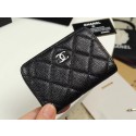 Hot Chanel classic card holder Grained Calfskin & silver-Tone Metal A69271 black HY21265cT87