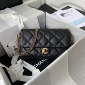 Hot Chanel lambskin Shoulder Bag AS2563 black HY10631Nm85