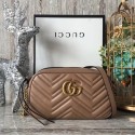 Hot Gucci GG Marmont Matelasse mini Bag 448065 Apricot HY46Nm85