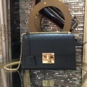 Hot Gucci Padlock Series Gucci Signature Shoulder Bag 409486 Black HY21630cT87