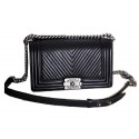 Hot Le Boy Chanel Flap Shoulder Bag Original Leather CF67086 Black HY4110cT87