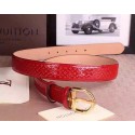 Hot Louis Vuitton Monogram Vernis Belt LV4768 Red HY17615cT87