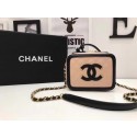 Hot Replica Chanel Cosmetic Bag Original Cannage Pattern A93341 Pink&Black HY3339wR89