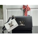 Hot Replica Louis vuitton original epi leather TWIST MM M50280 black&white HY2244wR89