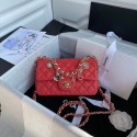 Imitation 1:1 Chanel flap bag Lambskin & Gold-Tone Metal AS2326 red HY12903LT32