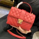 Imitation AAA Chanel Calfskin & Gold-Tone Metal AS0804 red HY7153RP55