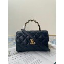 Imitation AAA Chanel mini flap bag with top handle AS2477 Royal Blue HY4598RP55
