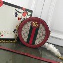 Imitation AAA Gucci Ophidia mini GG round shoulder bag 171285 red HY21023RP55