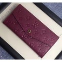 Imitation AAA Louis Vuitton Monogram Empreinte WALLET M60565 Purple HY3503RP55