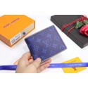 Imitation AAA Louis Vuitton Split Monogram Canvas Wallet M62239 blue HY22278kf15
