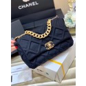 Imitation CHANEL 19 Flap Bag AS1160 AS1161 AS1162 Black HY25753AI36