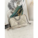 Imitation Chanel 19 flap bag AS1160 AS1161 AS1162 Off White Silver Hardware HY10058AI36