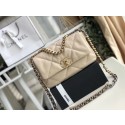 Imitation Chanel 19 flap bag AS1160 Cream HY7935SU34