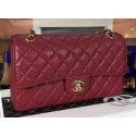 Imitation Chanel 2.55 Series Flap Bag Burgundy Cannage Pattern Leather CF8024 Gold HY17060SU34
