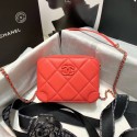 Imitation CHANEL 2020 New Style Original Leather Ball Grain Bag AP1132 red HY5831VO34