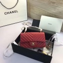 Imitation Chanel Classic Flap Bags Red Original Sheepskin Leather 1116 Gold HY13544SU87