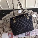 Imitation Chanel Coco Cocoon Leather Bag A18004 Black HY203AI36