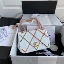 Imitation Chanel flap bag AS2383 White & Multicolor HY8795QN34